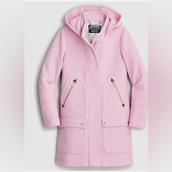 NWOT JCrew Chateau Parka Italian Stadium Cloth Wool Coat Jacket size 0 - Picture 7 of 15